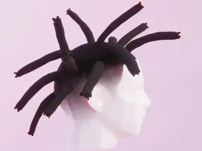 Wick Locs Low-poly 3D model