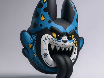 Boo Cell Tattoo from Mario Bros toy 3D print model