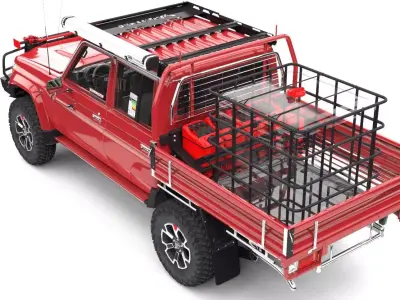 TOYOTA LAND CRUISER J79 HEMBRITA ARB  Low-poly 3D model