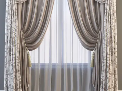 Set 73 Curtains 3D model