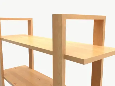 Decorative Wall Shelf 04 3D model