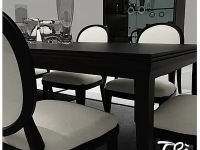 ELEGANT DINING TABLE 3D model