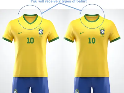 Soccer team uniform  3D model