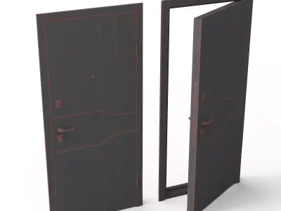 Soleil Door 3D model