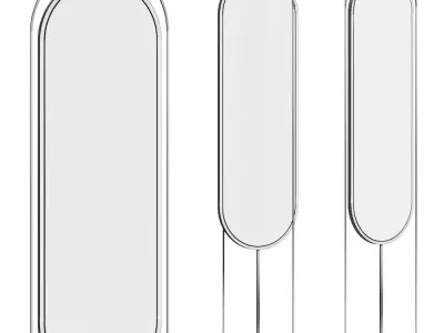 West Elm Tall Oval Floor Mirror 3D model