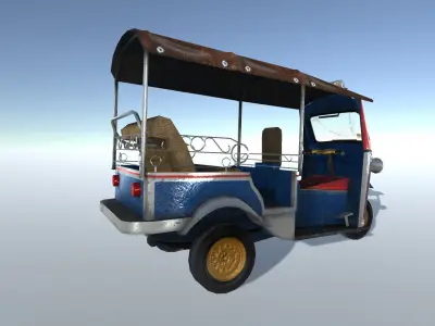 Tuk-tuk thailand tuk tuk - thailand tuk tuk Low-poly 3D model