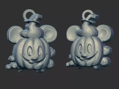 micky mouse pumpkin halloween decor 3D print model