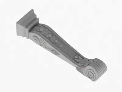 Scroll Corbel 43  3D model