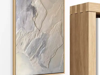 Plaster Two Frame 34 Low-poly 3D model