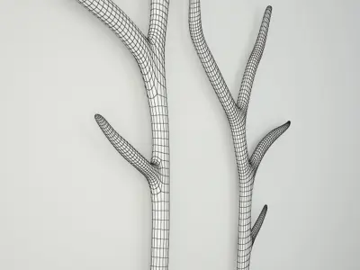 Monumental Unmounted Elk Antlers 3D model