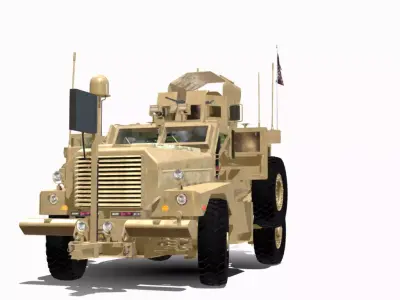 colgar mrap 4x4  Low-poly 3D model