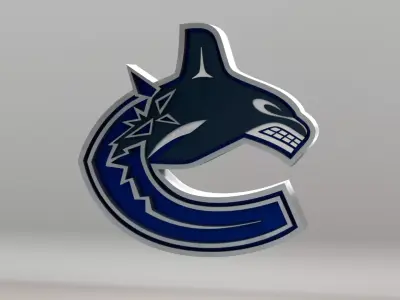 NHL Vancouver Canucks Team Logo 3D model