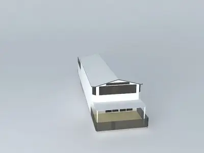 Houseboat house Free 3D model
