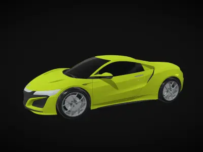 acura-nsx-car 3d model Low-poly 3D model