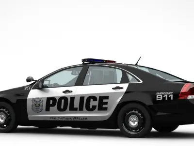Chevrolet Caprice Police Patrol 3D model