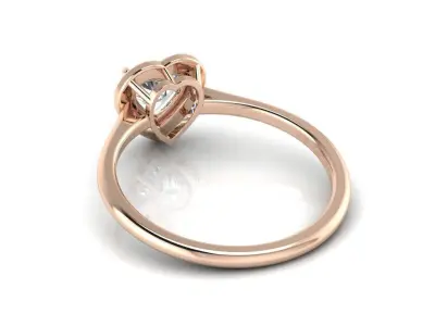 Heart Engagment Jewelry Ring 2 3D print model