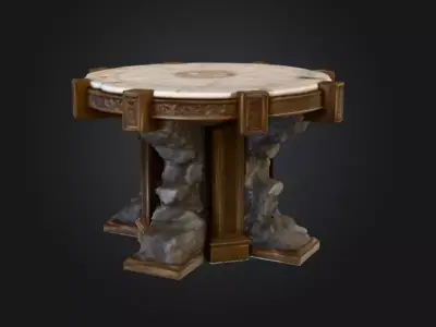 Altar of the Abbess Low-poly 3D model