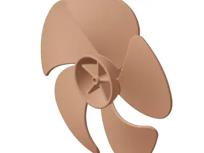Plastic Ventilation Fan Blade Toy 3D model