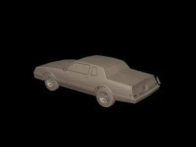 chevrolet monte carlo ss 1986 3D PRINT MODEL 3D print model