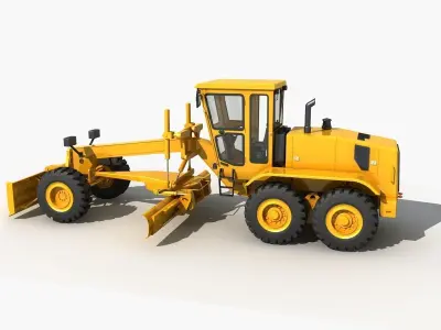 Motor Grader 3D model
