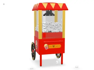 Popcorn car 3D model