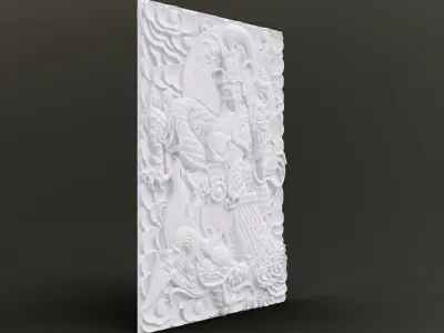 Young Warrior Relief 3D print model