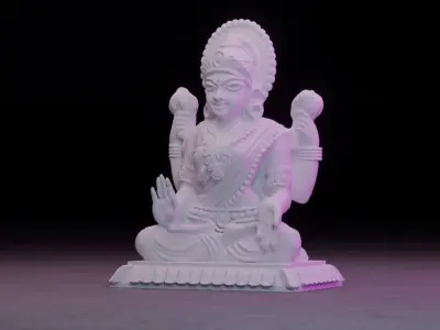 Saraswati Idol 3D Printable model 1 3D print model
