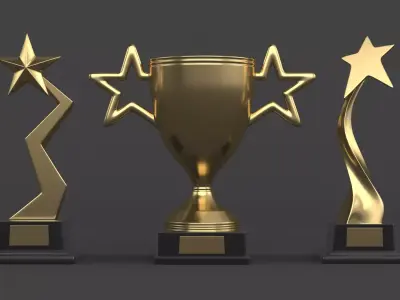 Trophy Cups 3D model 120