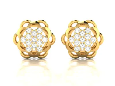 Women Earring 3dm stl fbx obj Render Details 3D print model