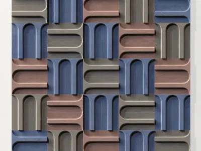 Panel Arc windows deocr n1 3D model
