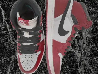 NIKE AIR JORDAN 1 HIGH OG LOST FOUND 3D SHOES Low-poly 3D model