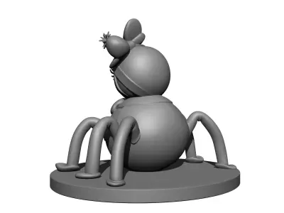 Momi Cha and Bobo the Spider  Halloween 3D print model