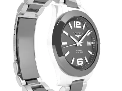 Watch Longines Conquest2 chronograph 3D model