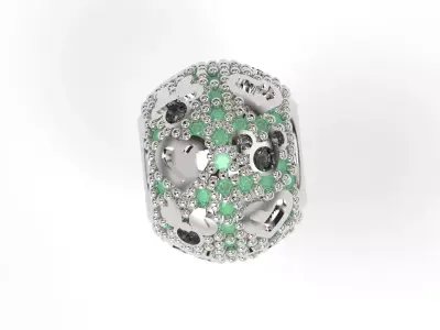 Rounded Charm  Mouse Ears 3D print model