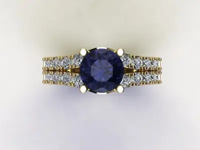 Women ring jewelry fashion model in Asia R70 3D model