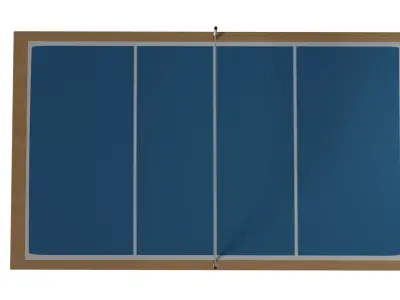 Volley ball Court Low-poly 3D model