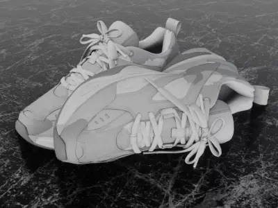 FREE 3D SPORT SHOES Free low-poly 3D model