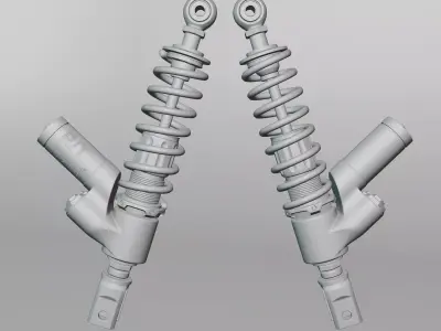 RT  Stage 6 Racing Forks Low-poly 3D model