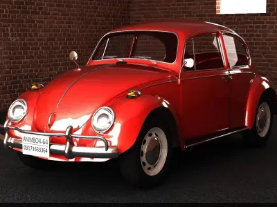 volekswagen volkswagen beetle - volkswagen beetle 3D model