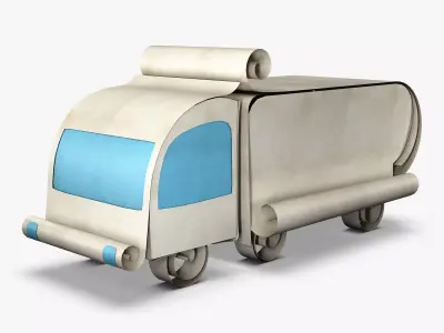 Truck Box Paper v 1 3D model
