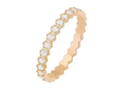 BEE RING full pave 3D print model