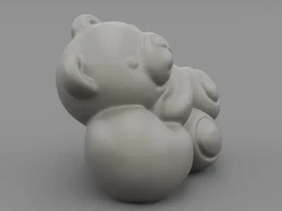 Ceramic Teddy bear 3D print model