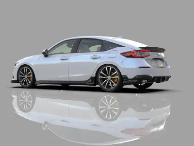 Honda Civic hatchback Mugen bodykit 2022  3D model