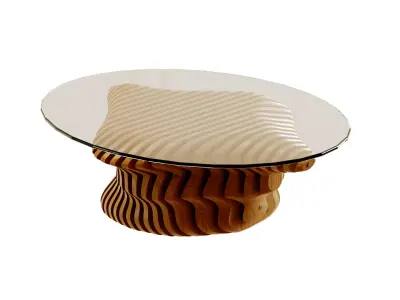 Parametric coffee table 07 3D model