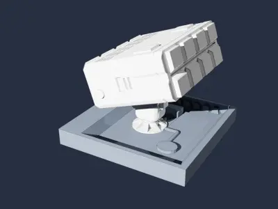 Macross Rocket Launcher 1-72 Scale Free 3D print model