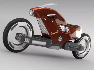 Racing sportbike concept 3D model