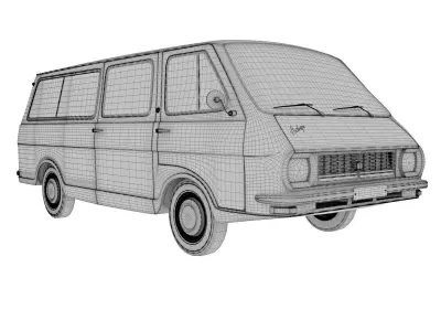 RAF bus 3D model