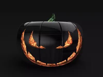 Evil Pumpkin Free 3D model
