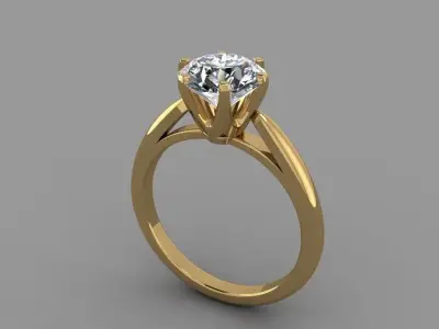 Signet ring 3D print model