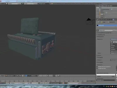 Car engine 3D print model